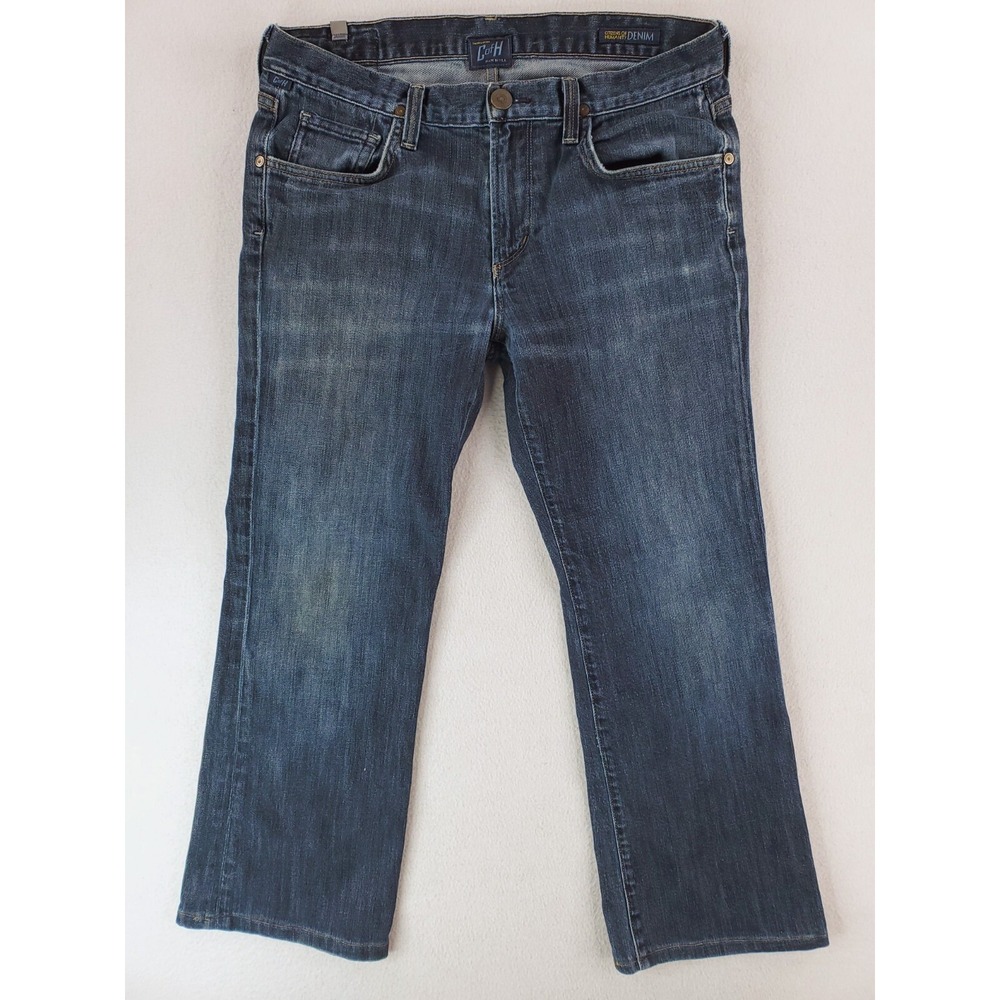 Citizens Of Humanity Jean Men 33x28* Blue Jagger Bootcut Broken In Worn Workwear